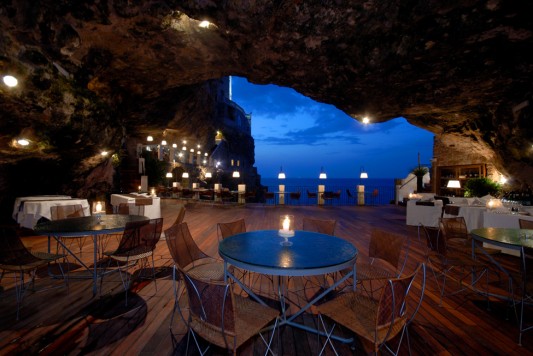 Эксклюзивный ресторан в пещере на юге Италии